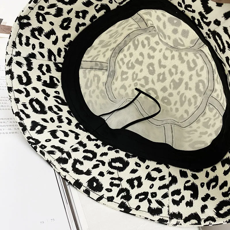 Leopard Fur Hat Leopard Print Sun Protection Hat