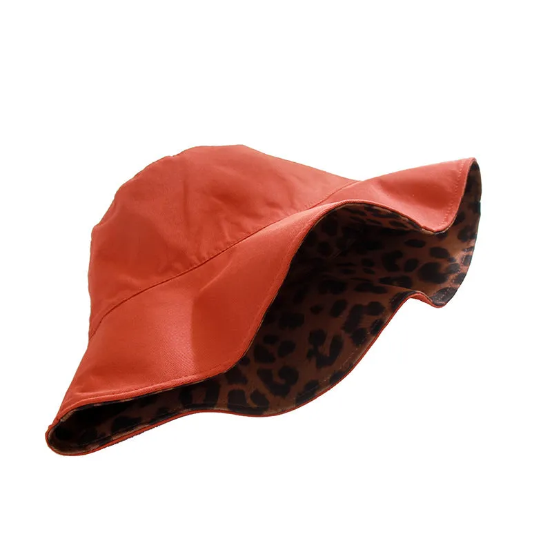 Leopard Fur Hat Spring Sun Hat