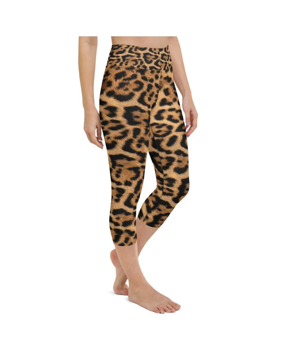 Leopard Skin Yoga Capris