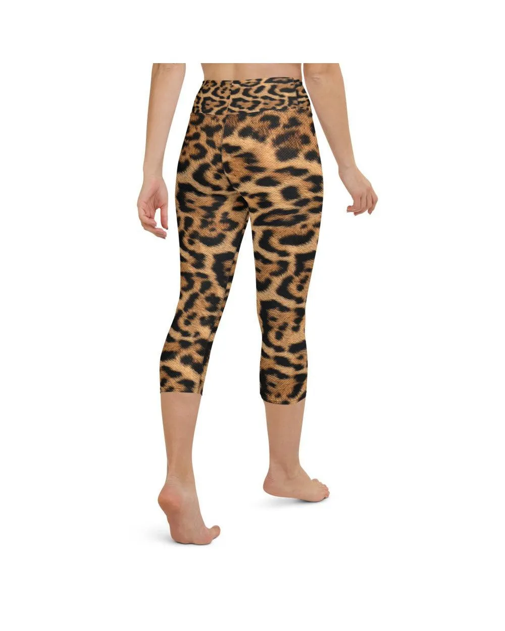 Leopard Skin Yoga Capris