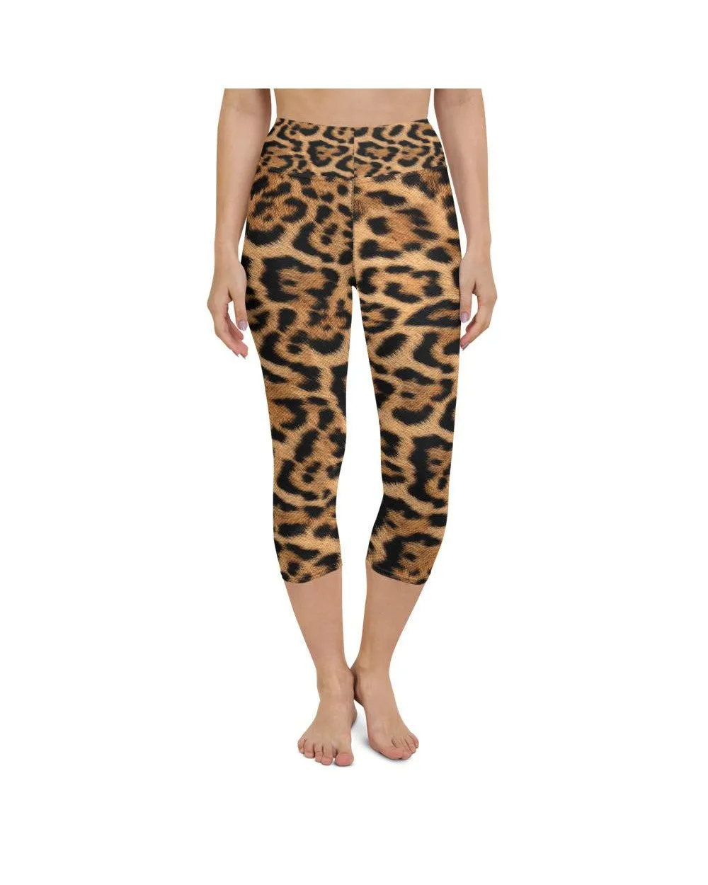 Leopard Skin Yoga Capris