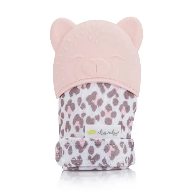 Leopard Teething Mitt