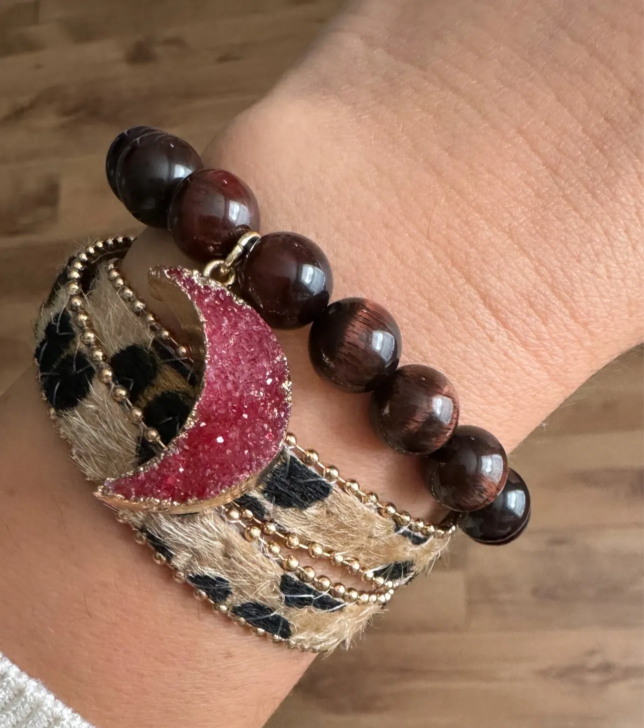 Leopard Wrap Bracelet