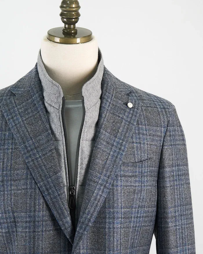 LUIGI BIANCHI - WOOL SPORT COAT WITH REMOVABLE INSERT