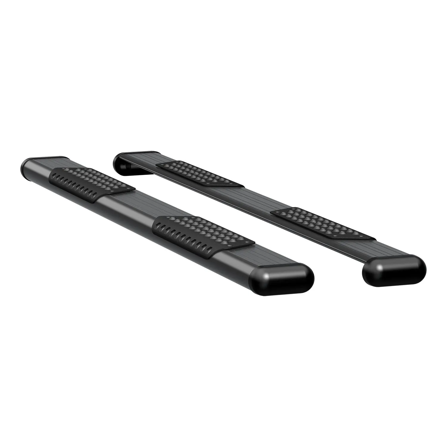 LUVERNE O-Mega II 6 in. Oval Steps Black - Wheel to Wheel - 2019  Chevy 1500, GMC 1500