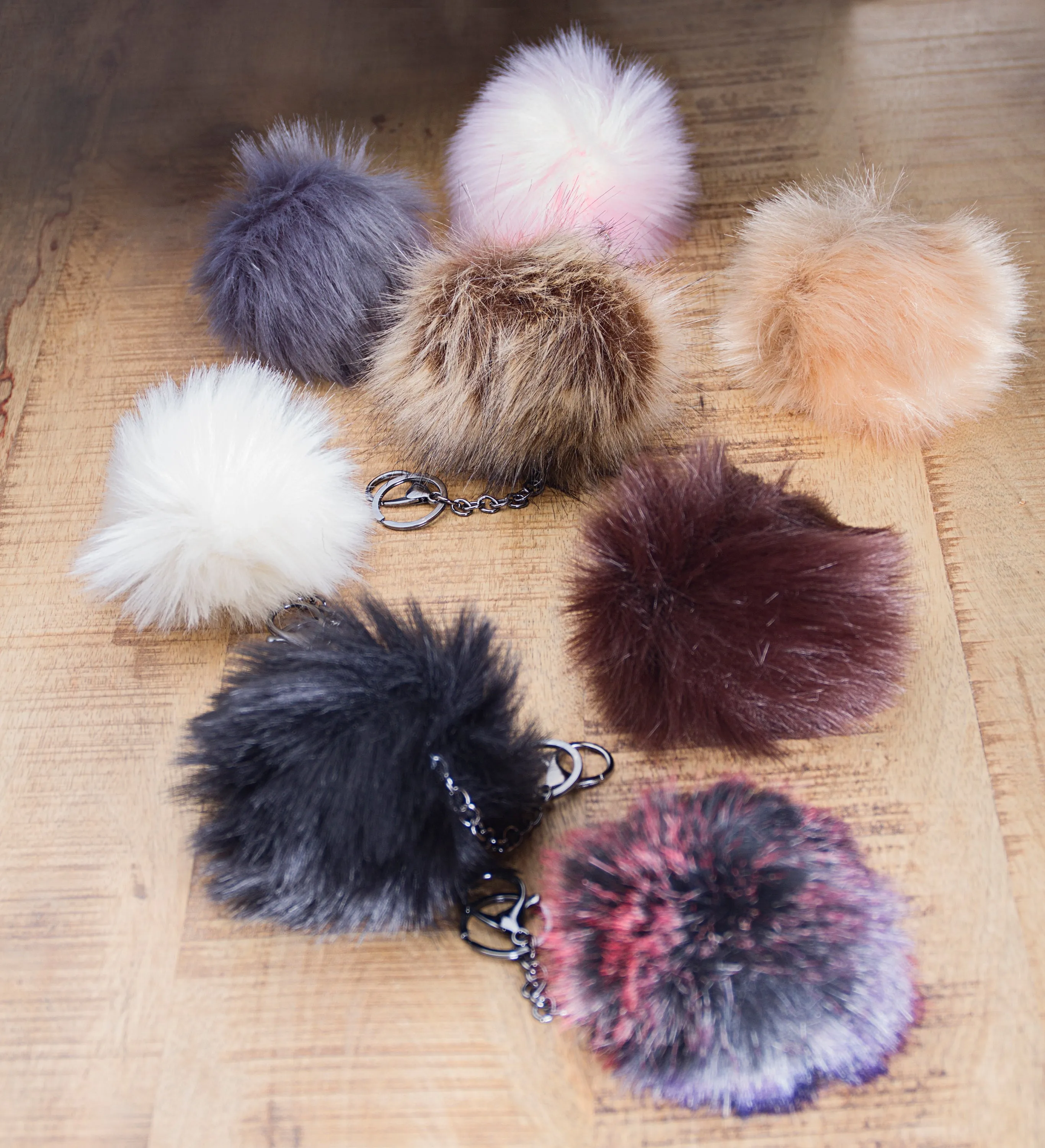 Luxe Fashion Classic Faux Fur Pom-Pom-1-Piece