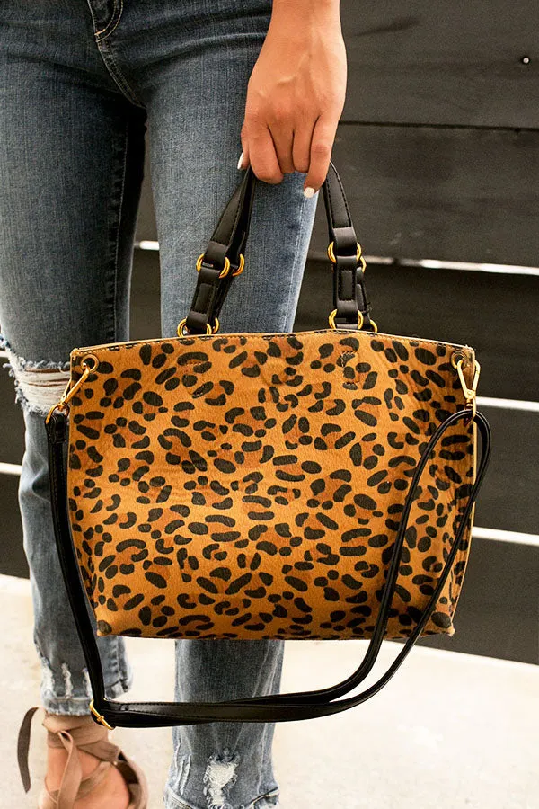 Luxe In The City Reversible Leopard Tote