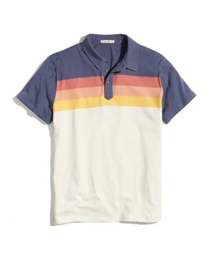 Marine Layer Ombre Stripe Polo