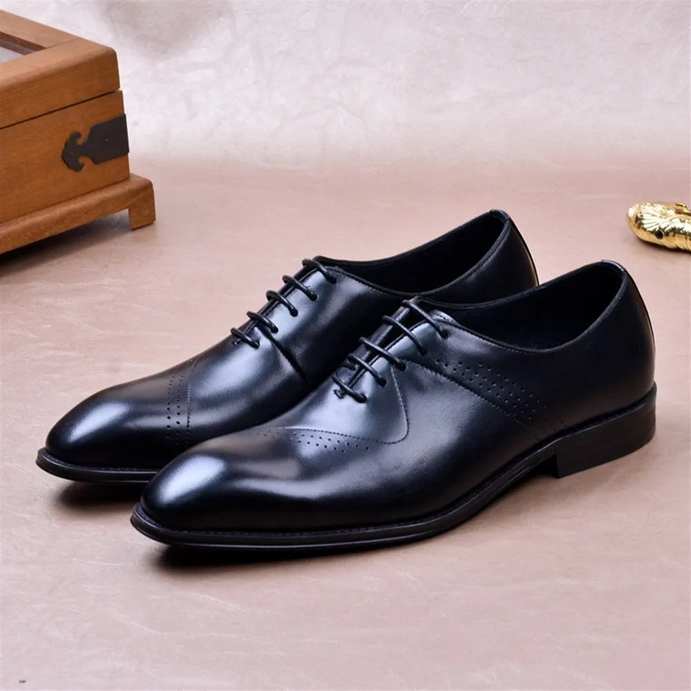 Men Lace Up Brogue Oxford Shoes