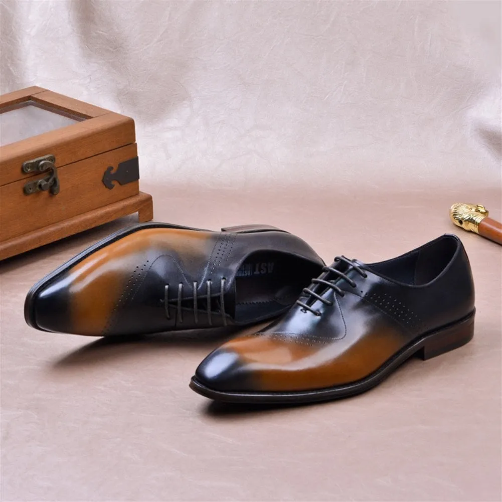 Men Lace Up Brogue Oxford Shoes