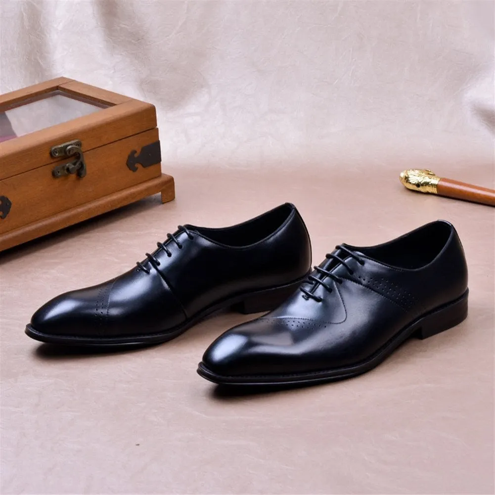 Men Lace Up Brogue Oxford Shoes