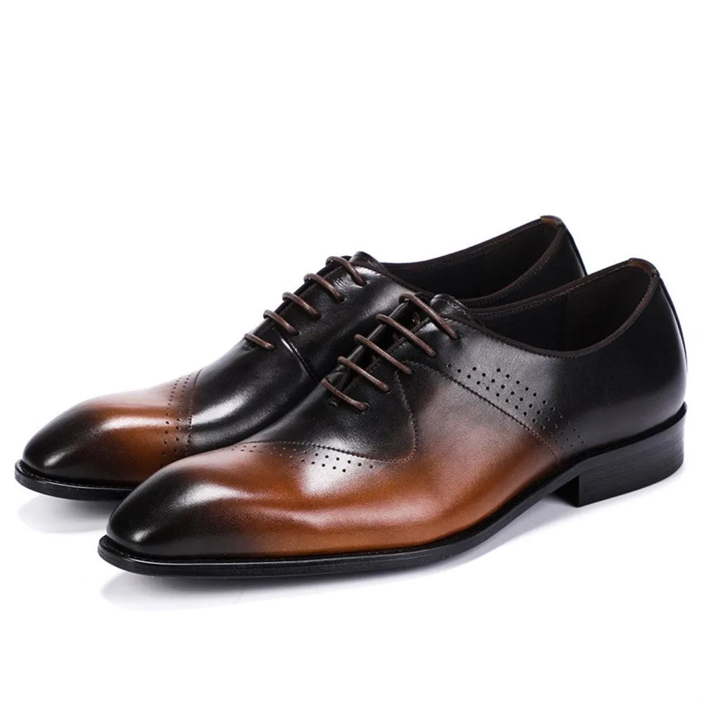 Men Lace Up Brogue Oxford Shoes