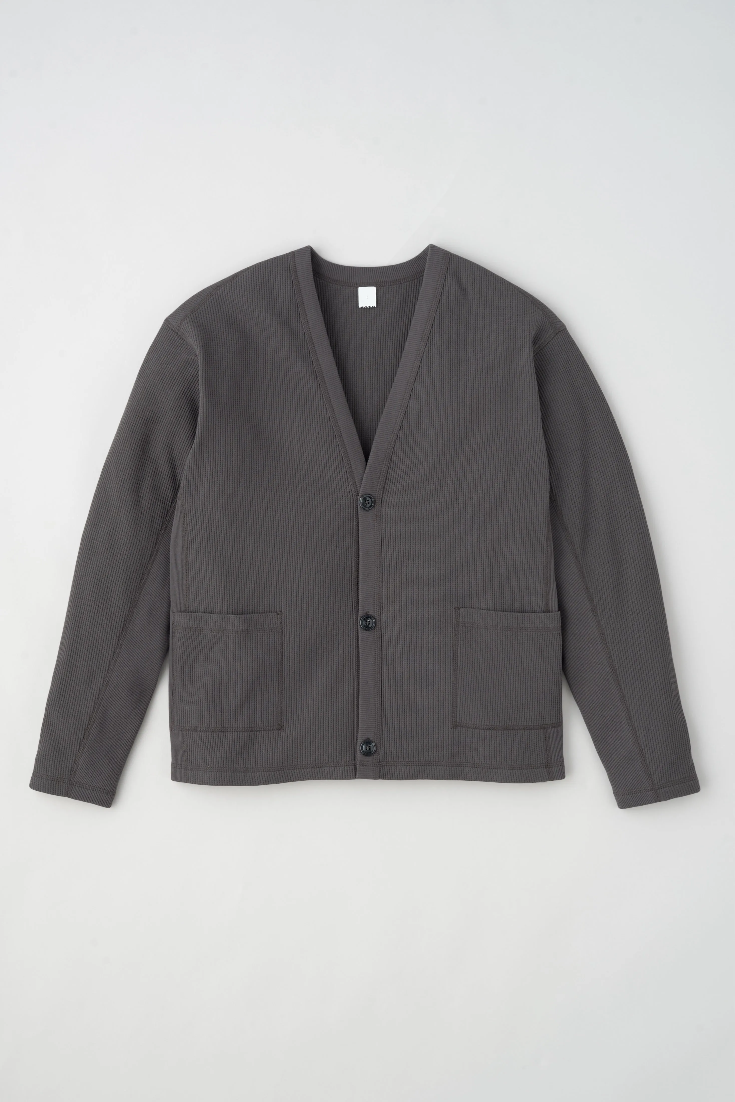Men's Atlas Waffle Cardigan in Beluga