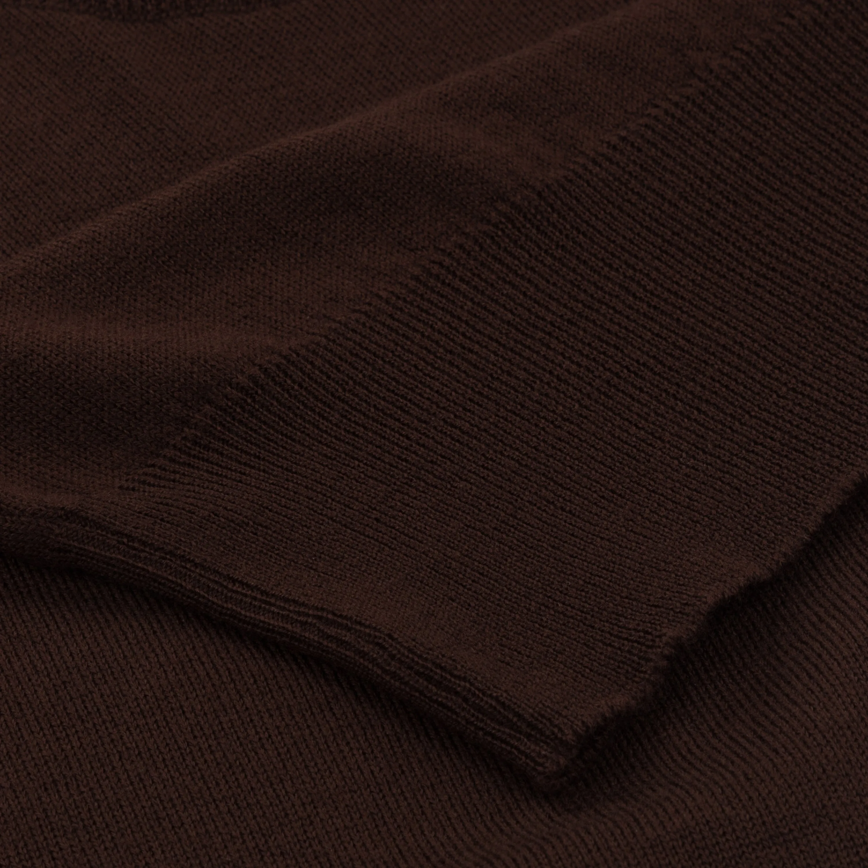 Merino rower's henley shirt in brown