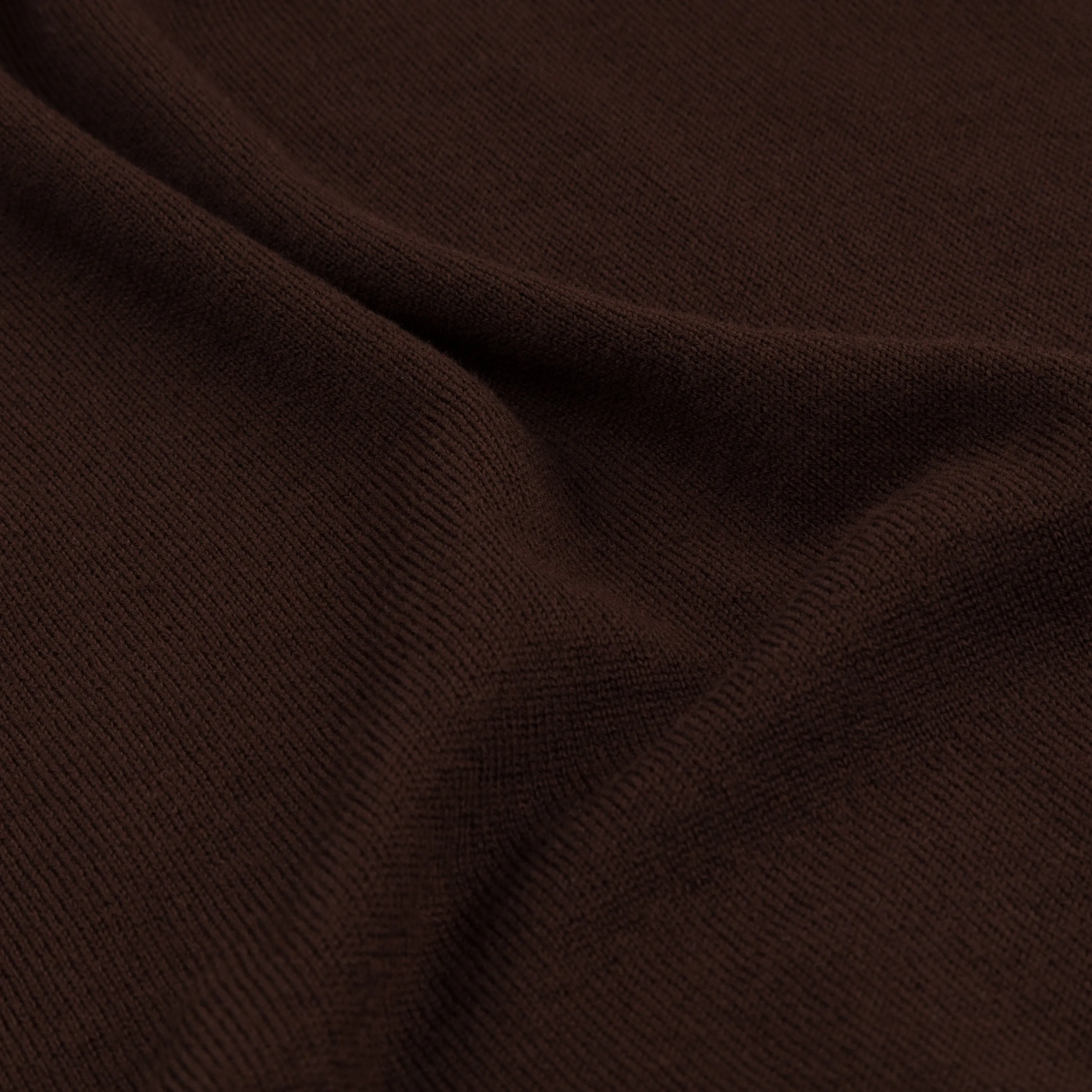 Merino rower's henley shirt in brown