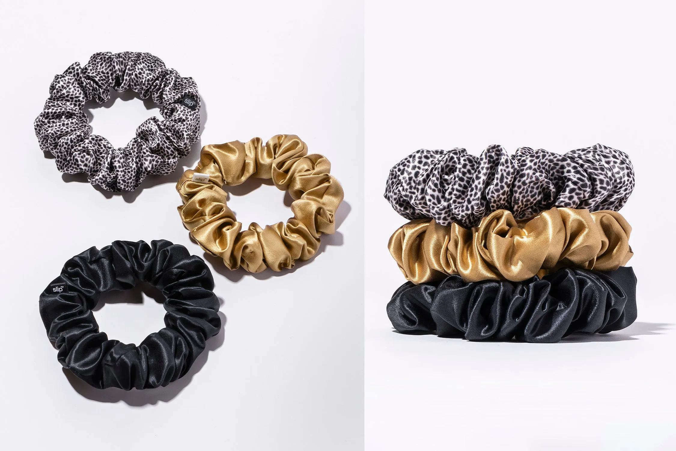 Mixed Leopard Large Scrunchies