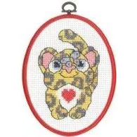 My First Kit - Leopard Cross Stitch Kit