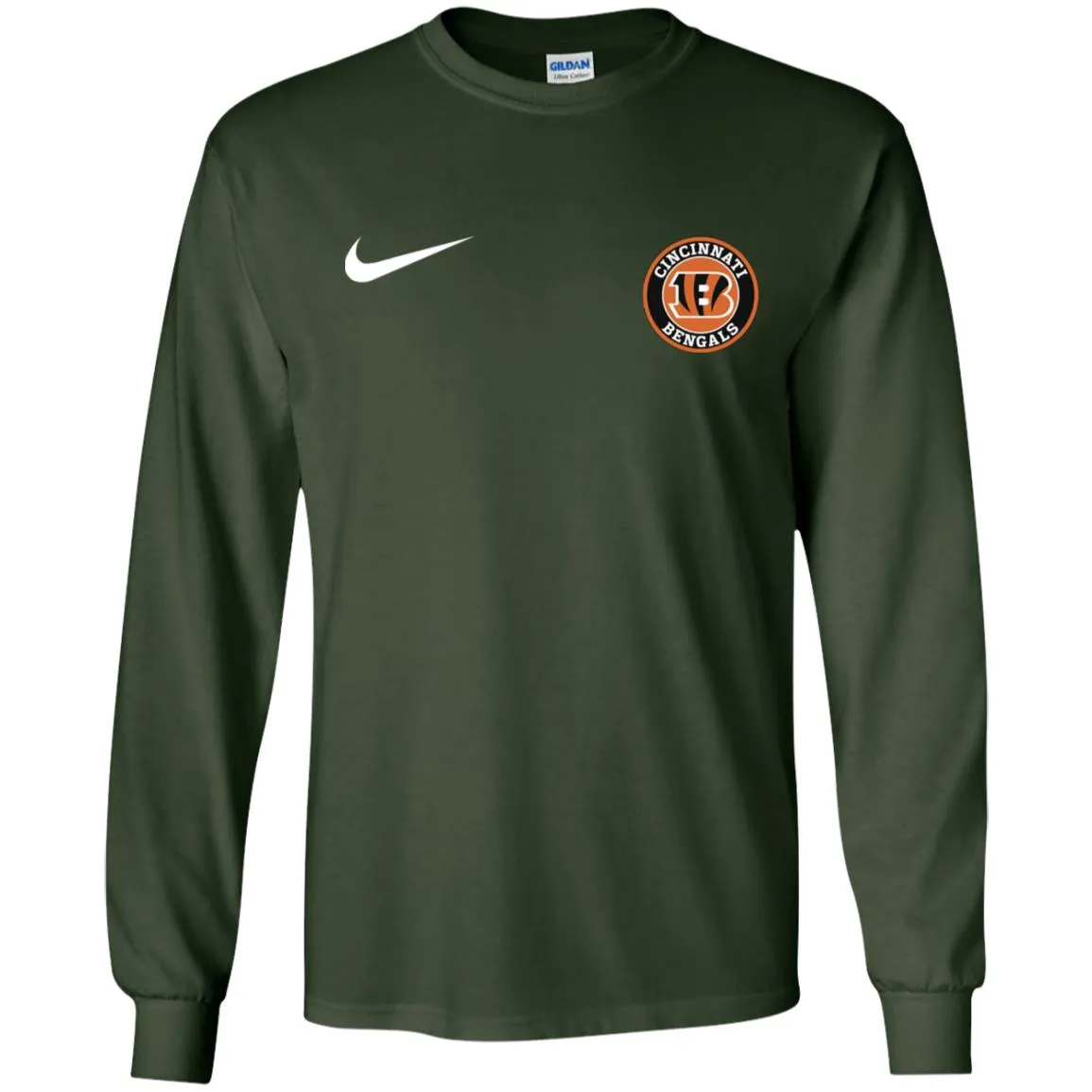 Nike Cincinnati Bengal Nfl Football Men Long SLeeve Shirt
