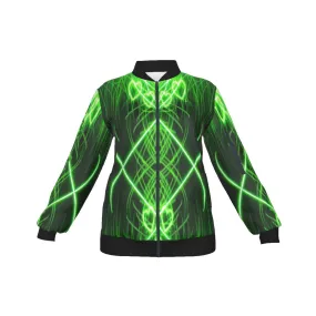 Officially Sexy Neon Green Laser Hearts Collection Women's Jacket (English) #1