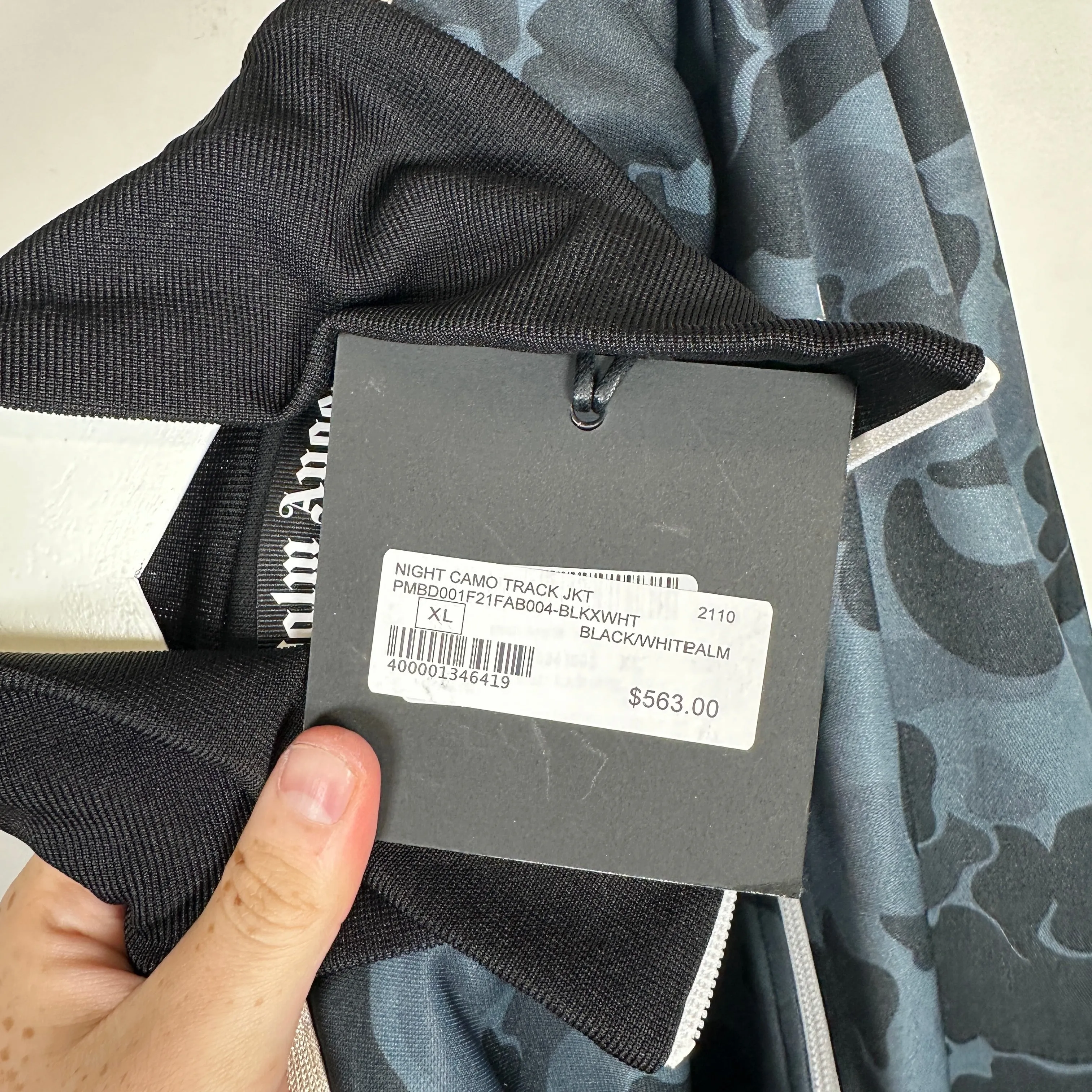 Palm Angels Night Camo Track Jacket Size XL