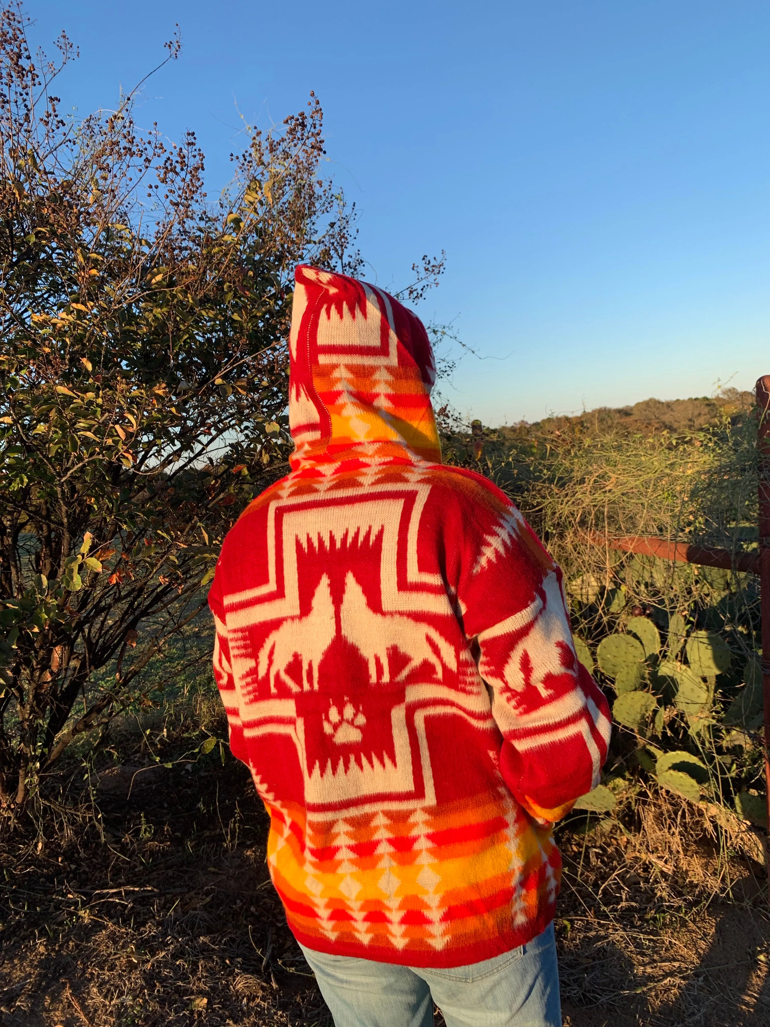 Red Waya Wool Jacket