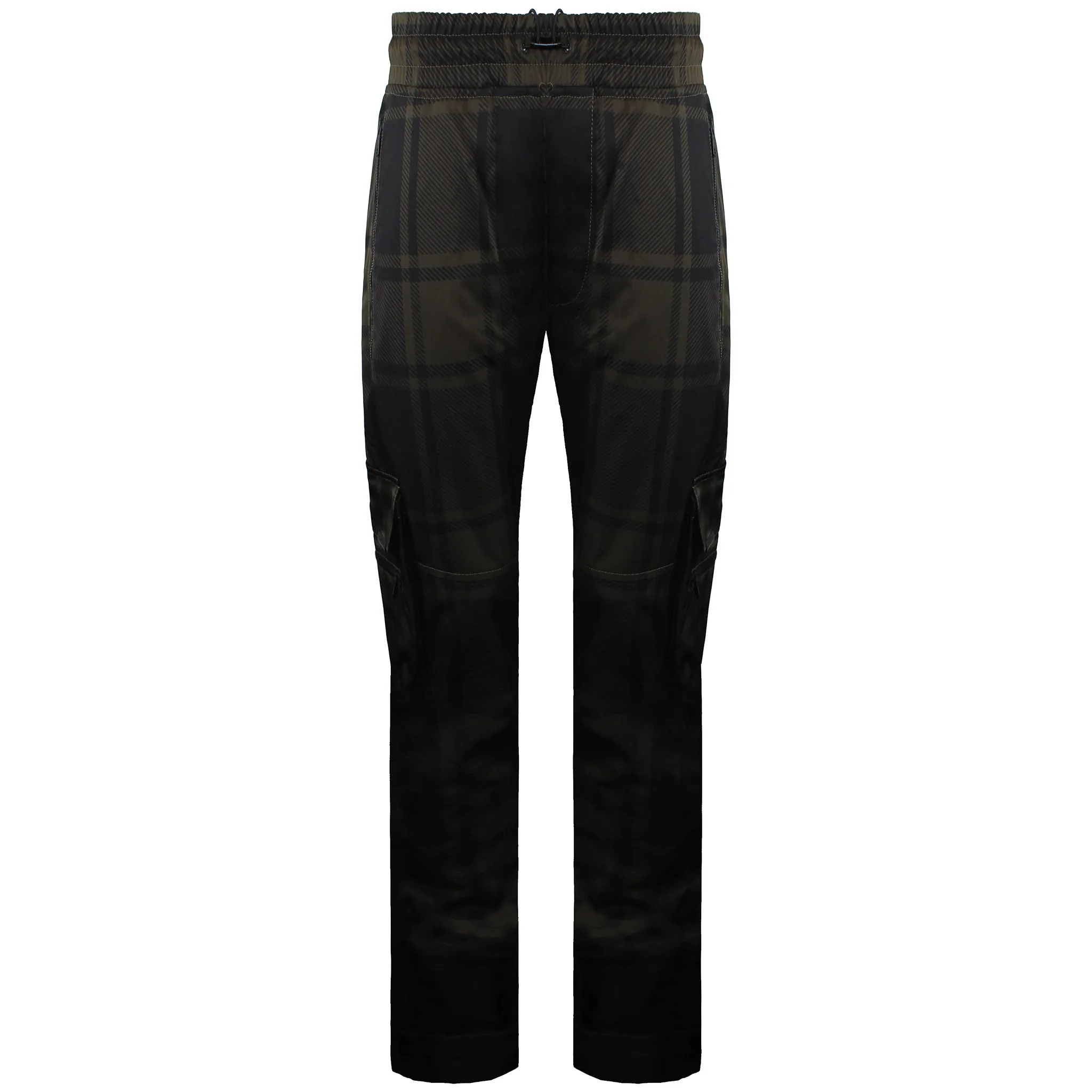 Represent Military Mens Brown Check Track Pants