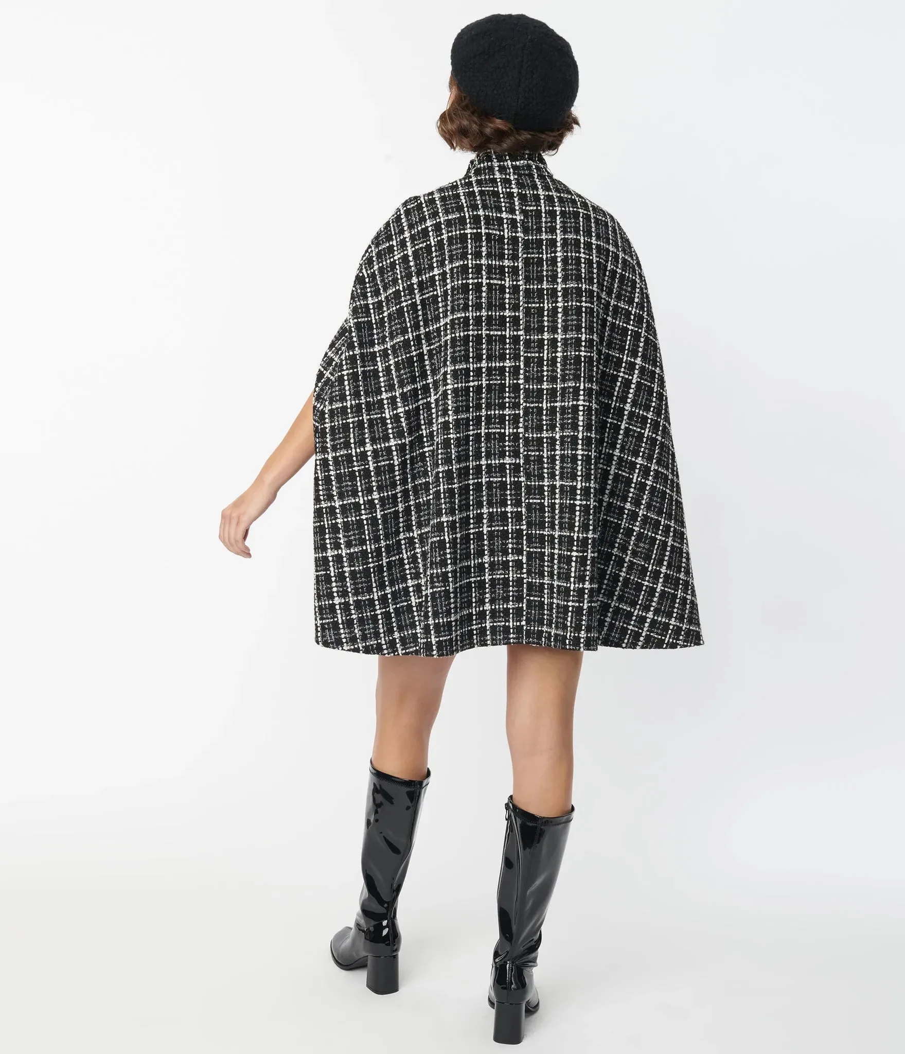 Savile Row Tweed Cape Coat by Smak Parlour