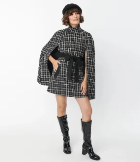 Savile Row Tweed Cape Coat by Smak Parlour