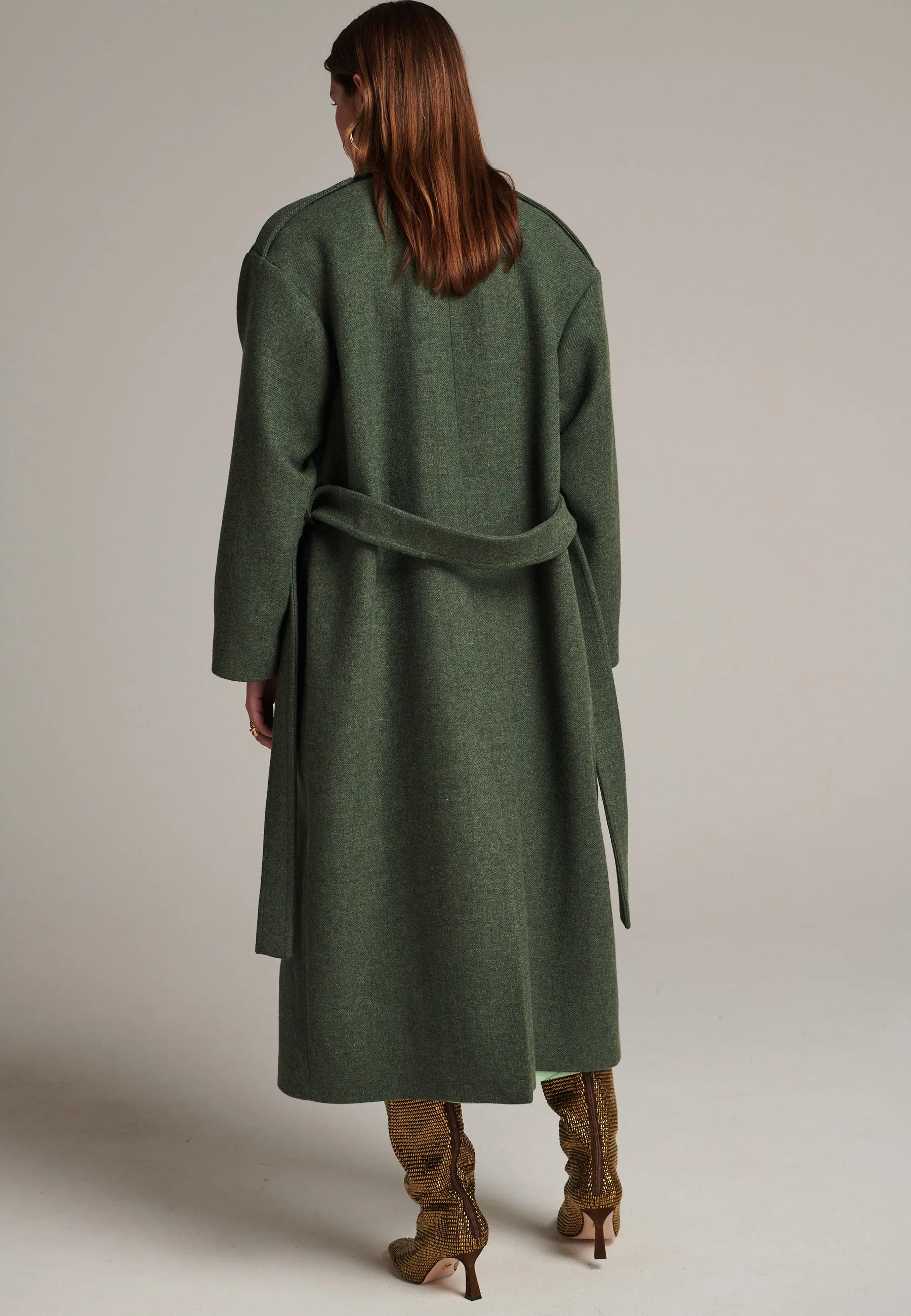 Seize green oversized coat