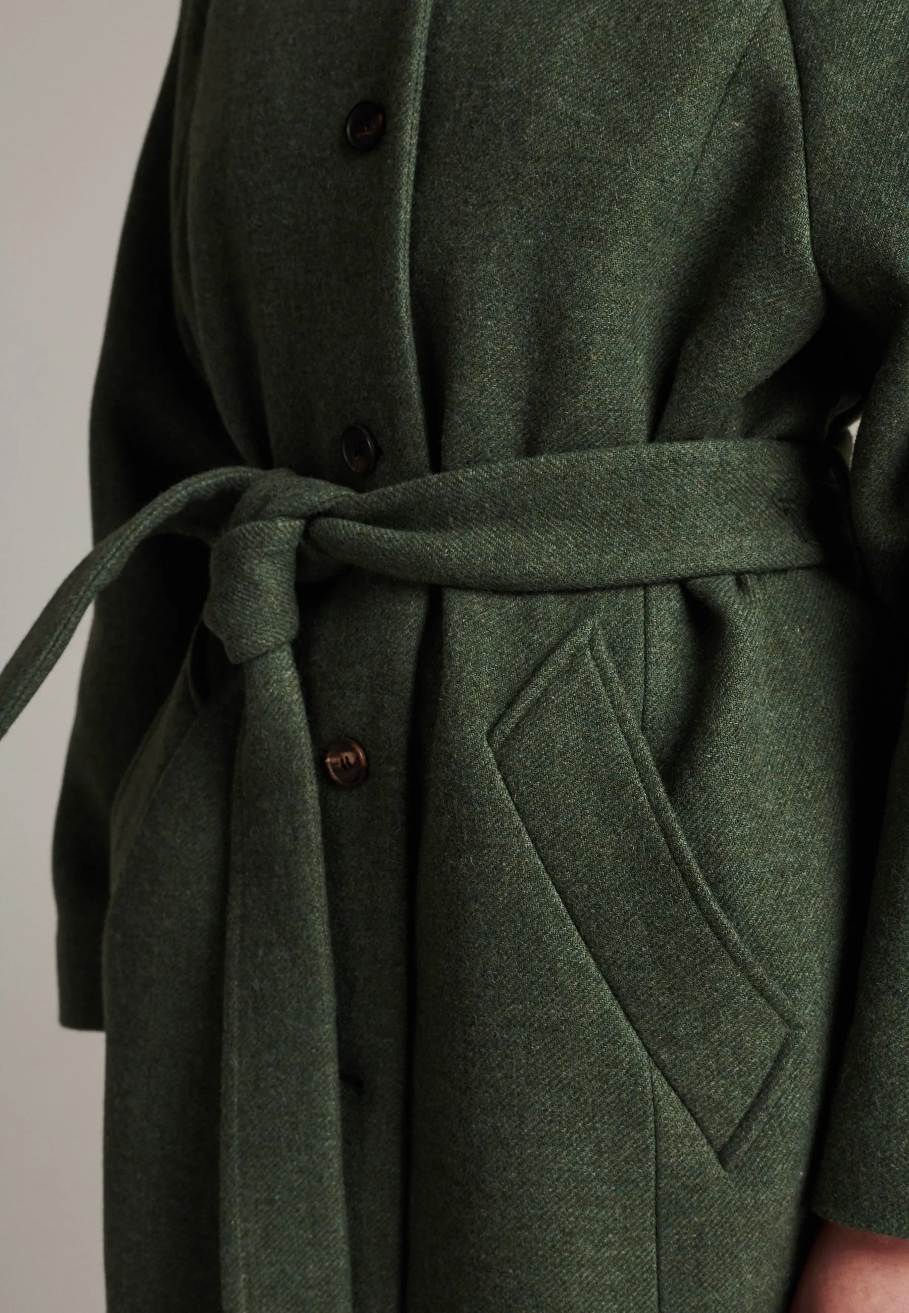 Seize green oversized coat