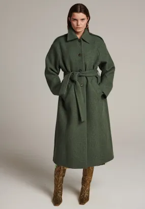 Seize green oversized coat