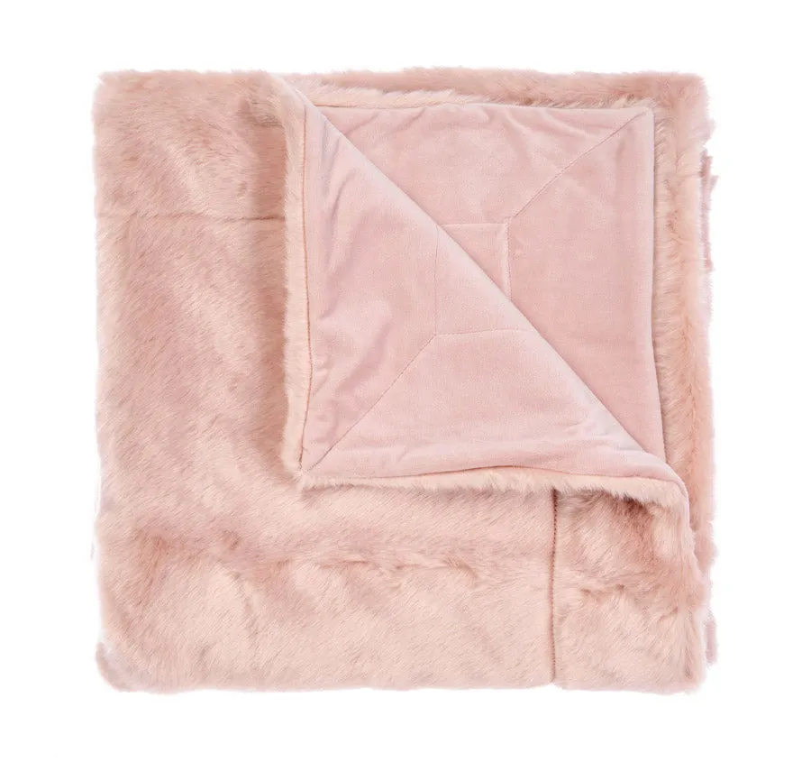 Selma 130x170cm Throw Rug Pink Salt