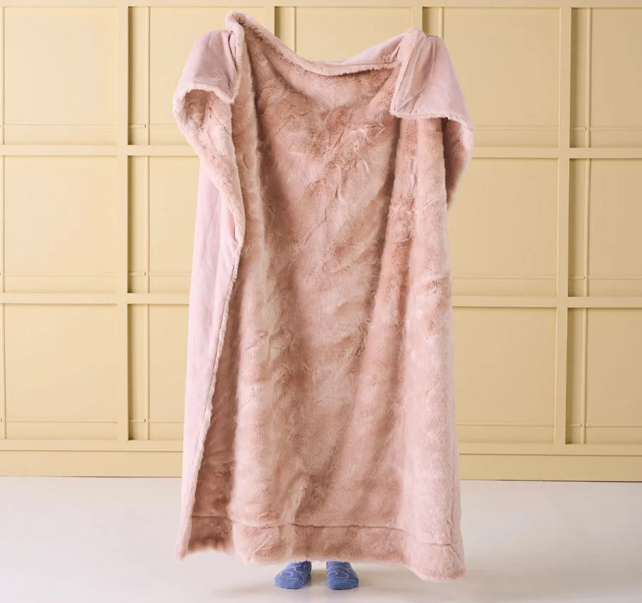 Selma 130x170cm Throw Rug Pink Salt