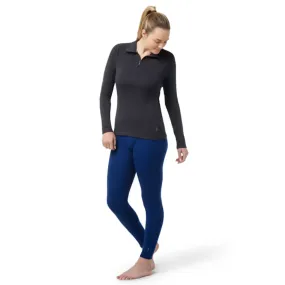 Smartwool Women's Classic Thermal 250 Long Sleeve 1/4 Zip Base Layer Top (Charcoal)