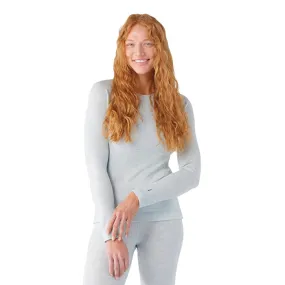 Smartwool Women's Classic Thermal Merino 250 Crew Neck Long Sleeve Base Layer Top (Winter Sky Heather)