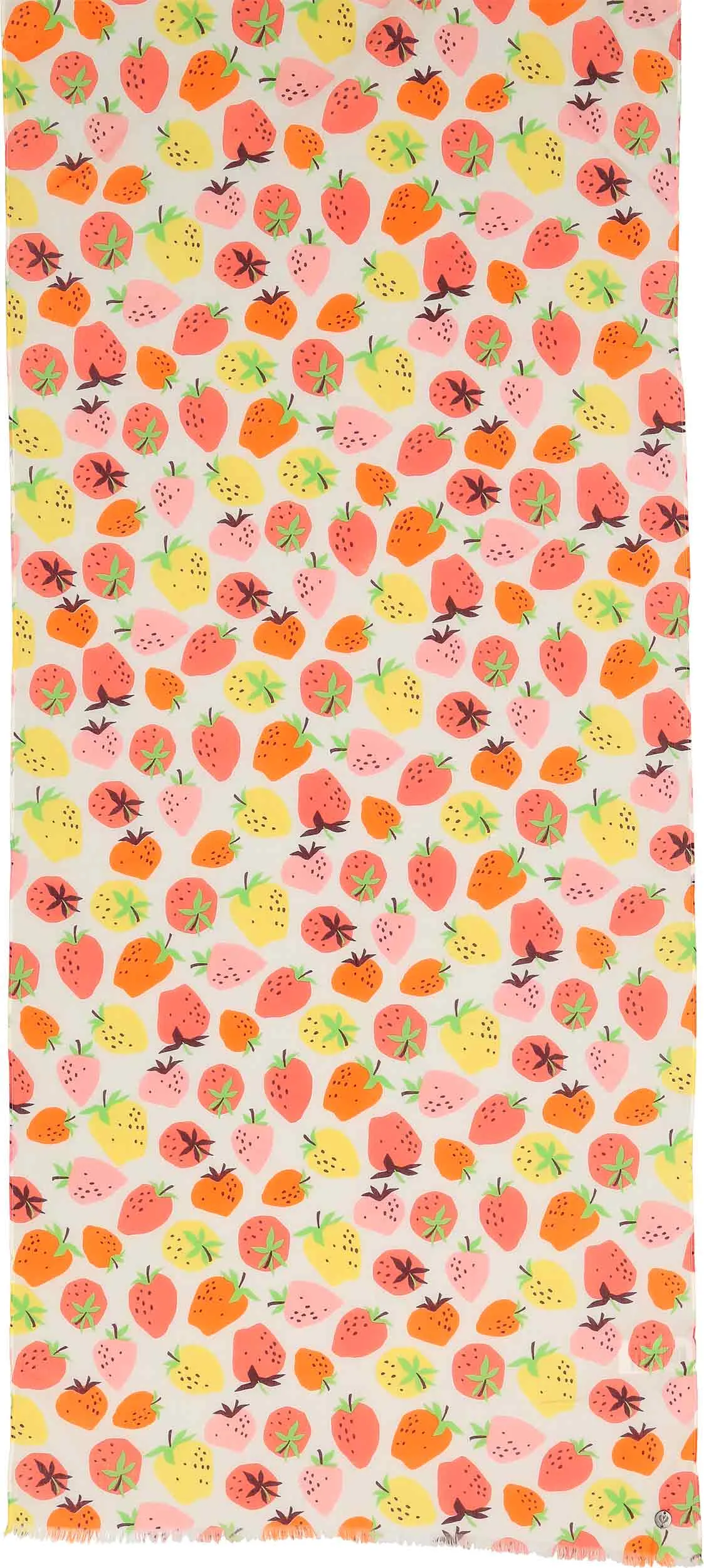 Strawberry Print Cotton Scarf