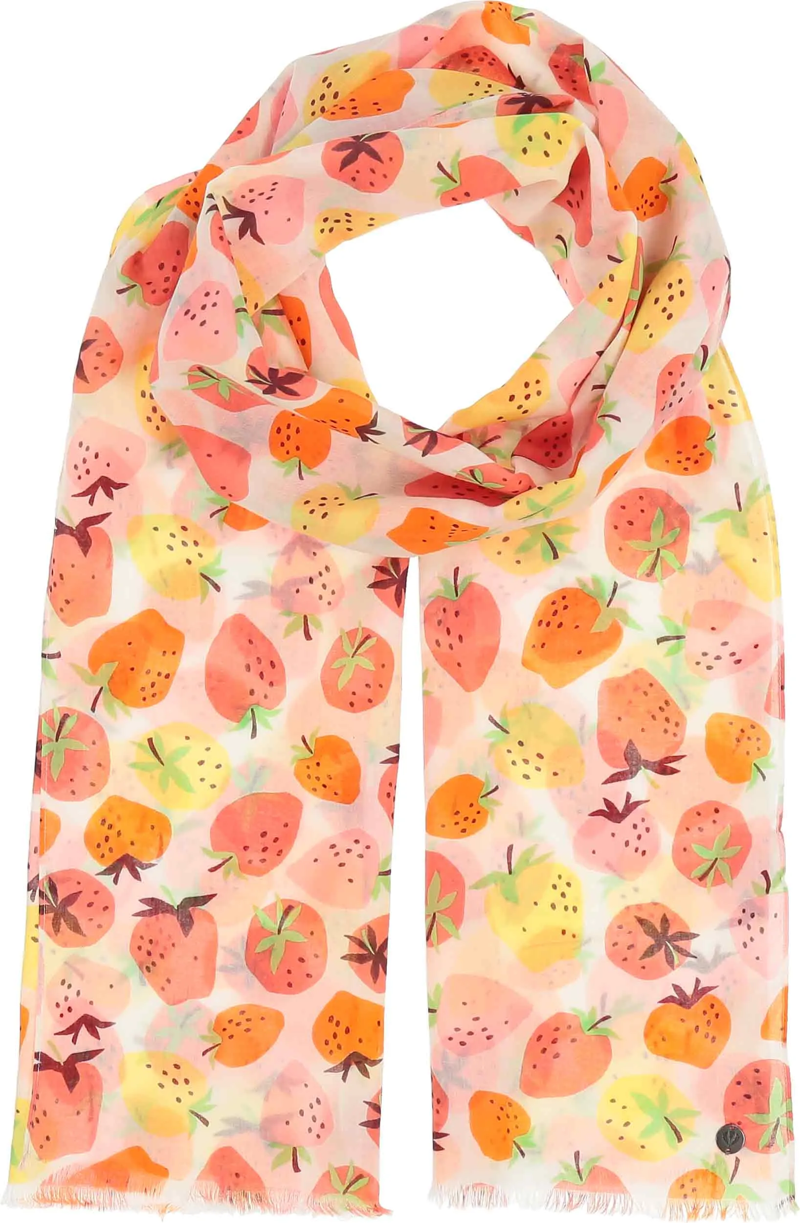 Strawberry Print Cotton Scarf