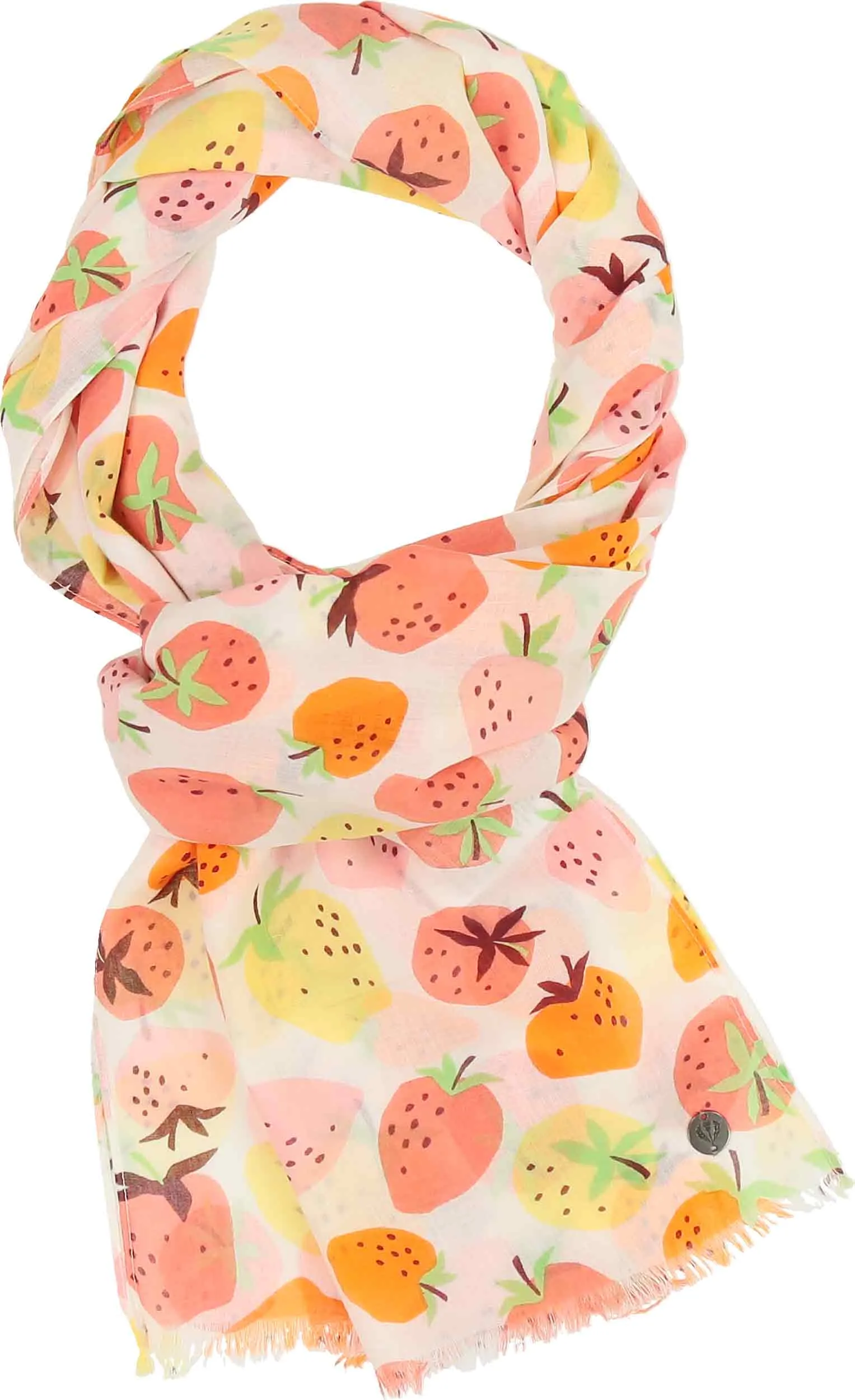 Strawberry Print Cotton Scarf