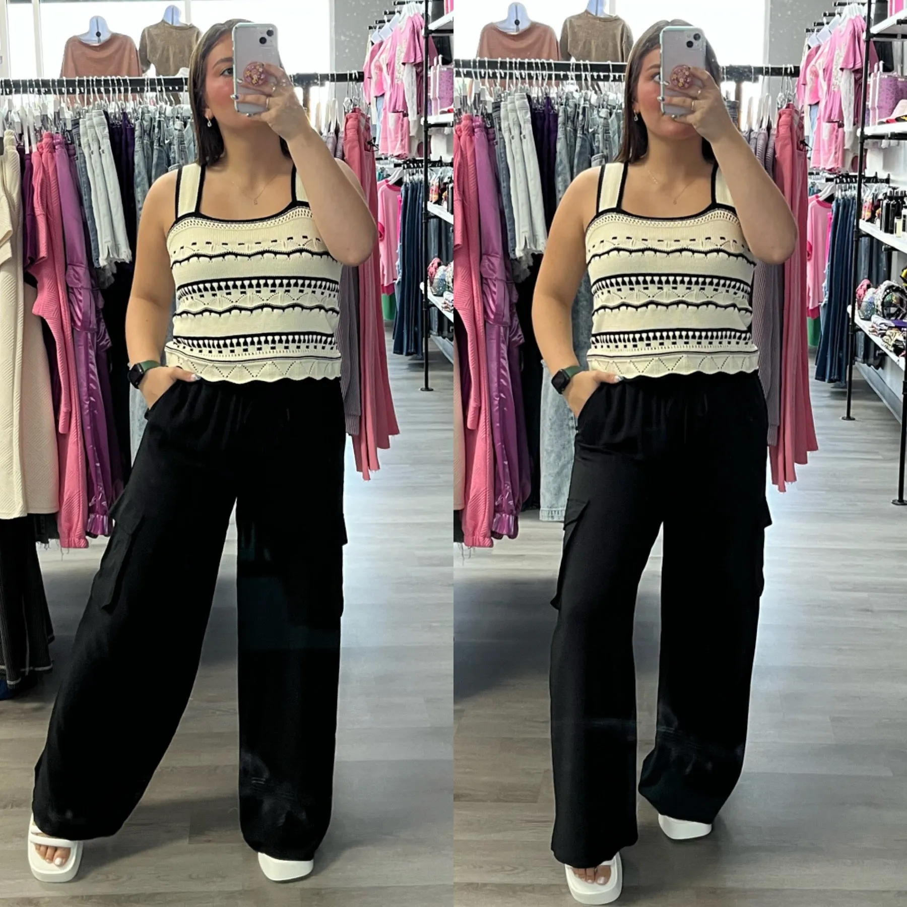 Summer Pier Crochet Knit Top  - Cream