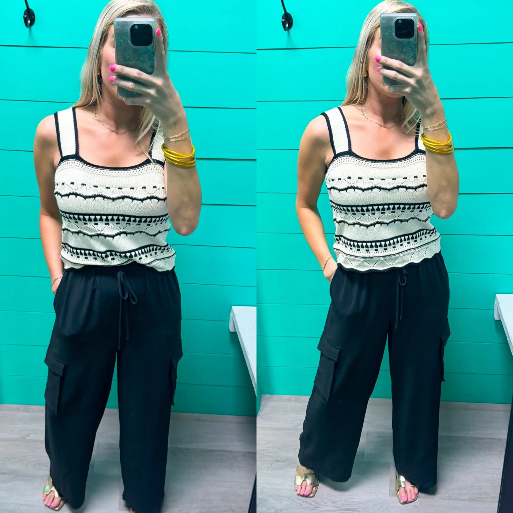 Summer Pier Crochet Knit Top  - Cream