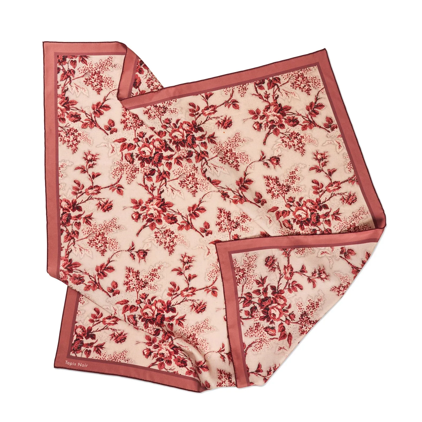 Tapis Noir Classical Red Toile Scarf