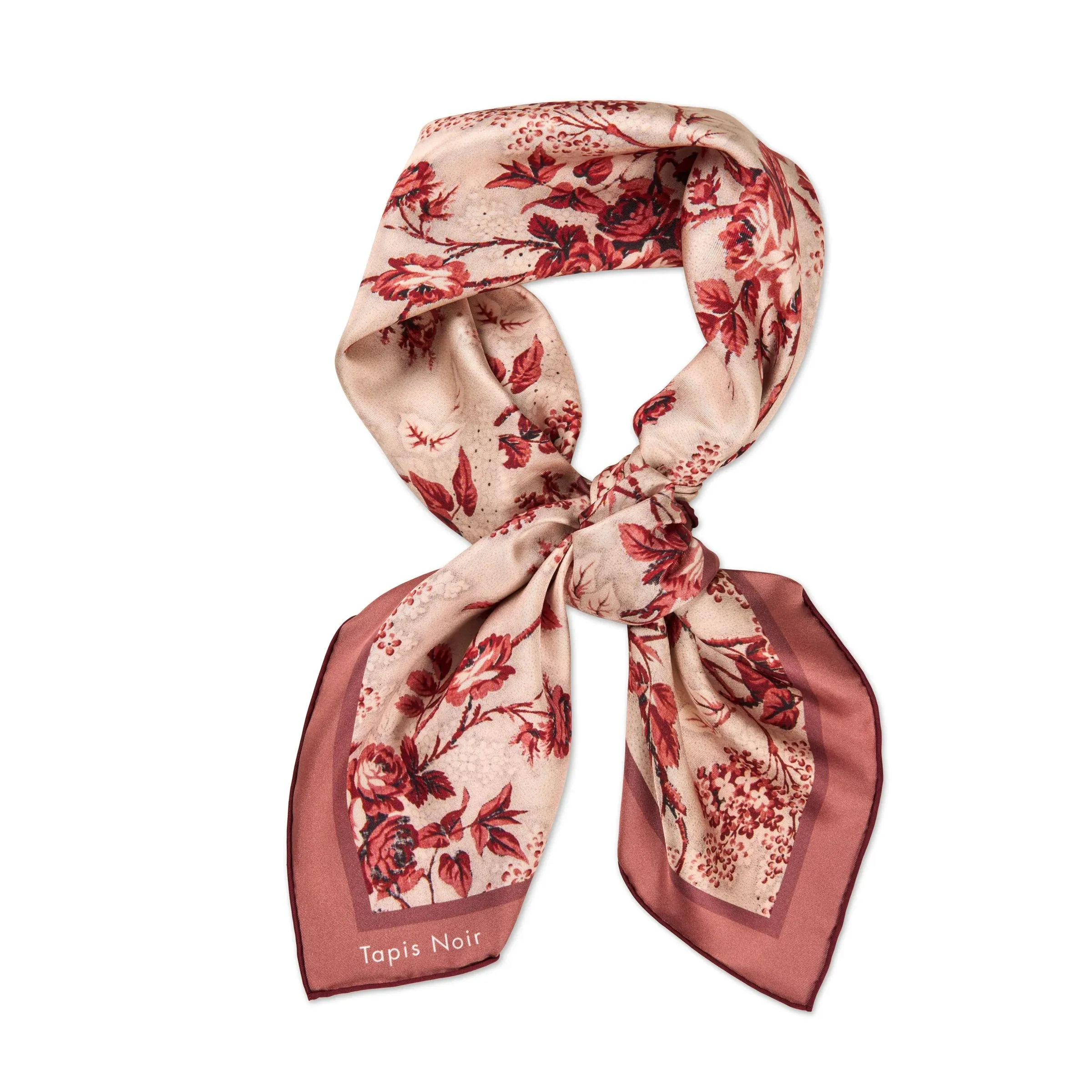 Tapis Noir Classical Red Toile Scarf