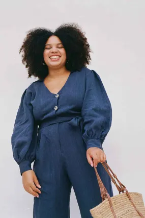 The Bianca Jumpsuit in Blue