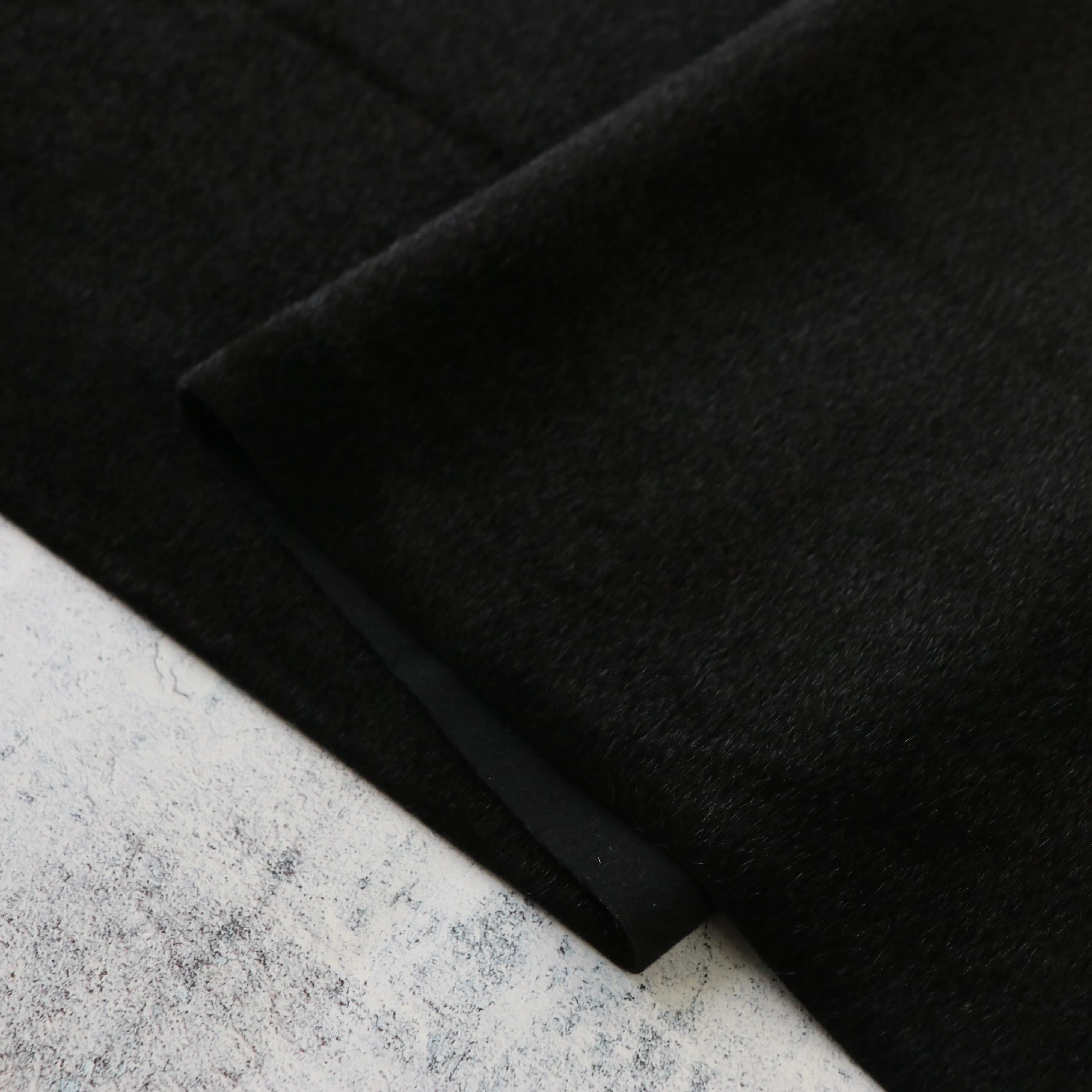 Tie Dye Tonal Black Faux Fur