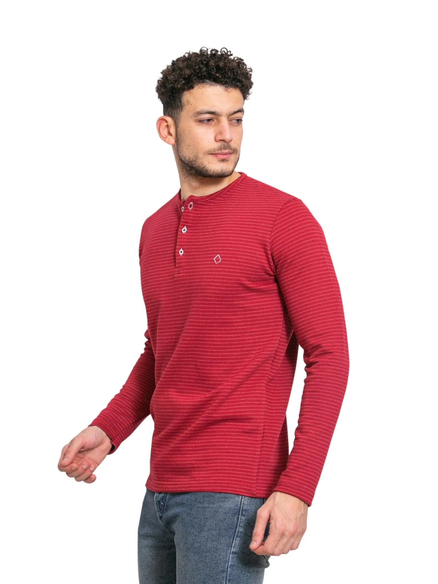 Tokyo-Brick Red Henley