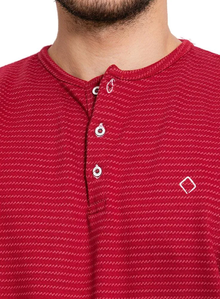 Tokyo-Brick Red Henley