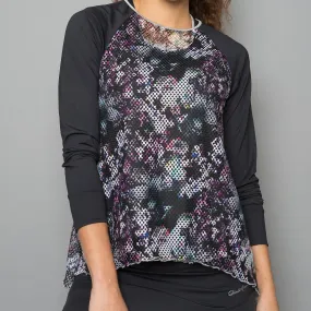 Vivid Dark Sheer-body Top (black)