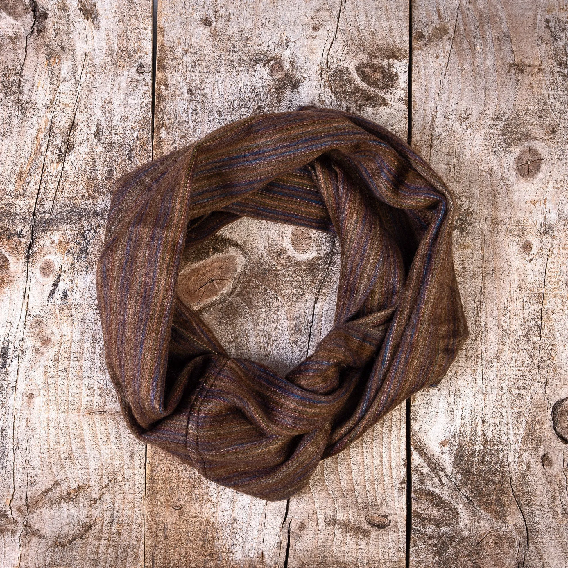 White Alpaca Wool Cozy Oversized Infinity Scarf