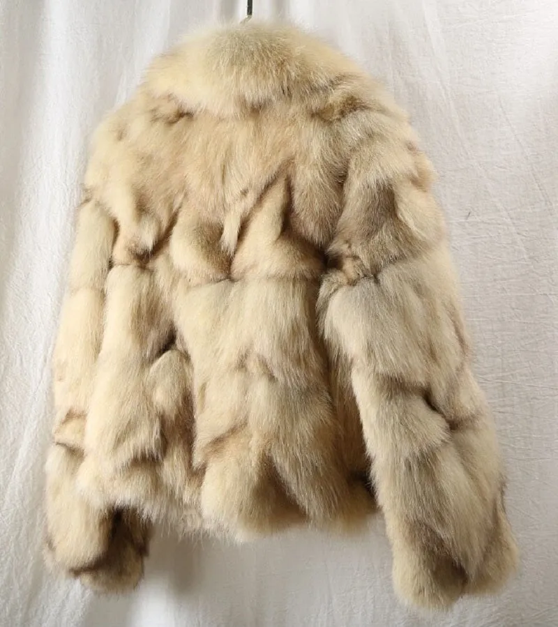 Women's Winter Short Warm Slim Coat With Fox Fur