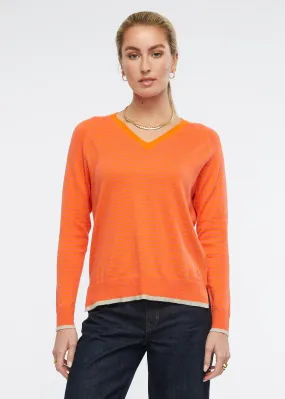 Zaket & Plover  -  Essential Stripe V  (Apricot Combo)